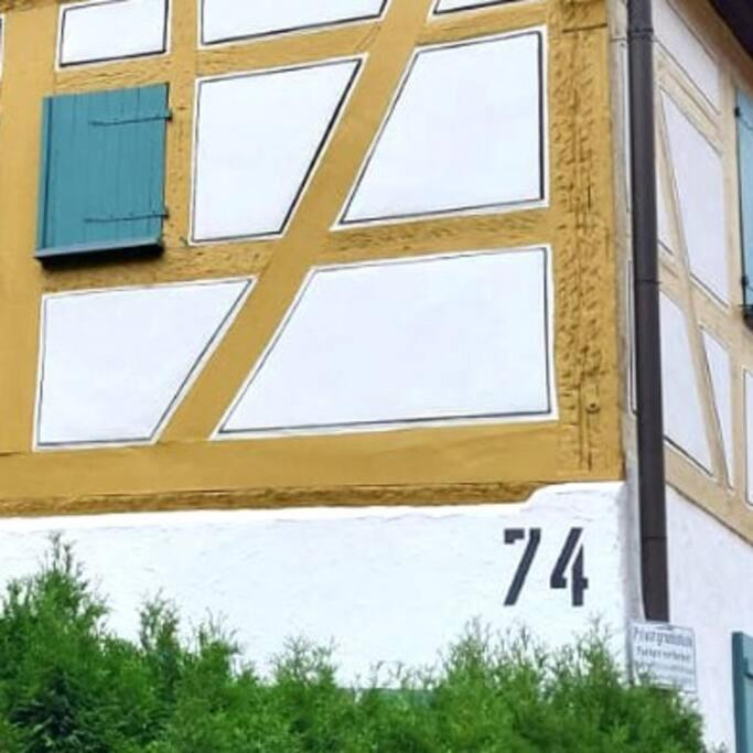 Fachwerk Maisonette In Nuertingen Exteriör bild